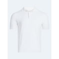 thumbnail image 6 of Free Assembly Men's Textured Stripe Polo Sweater with Short Sleeves, Sizes S-3XL, 6 of 6