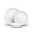 Corelle Linen Weave 18piece Dinnerware Set, Service for 6