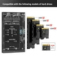 thumbnail image 6 of Necvior Double Bay M.2 NVMe SSD Enclosure USB 3.2 Gen2 Type C 10Gbps Support 2230-2280, 6 of 11