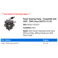 thumbnail image 2 of Power Steering Pump - Compatible with 2003 - 2009 GX470 4.7L V8 2004 2005 2006 2007 2008, 2 of 2