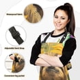 thumbnail image 2 of Sloths and Sunflowers Apron Set with Oven Mitts Pot Holders Set of 5 Kitchen Stuff Accessories, 2 of 6
