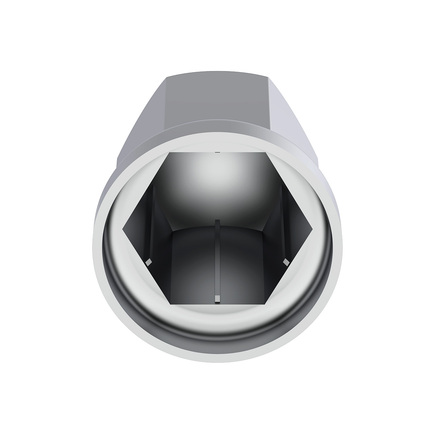 20-Pack Chrome Plastic 33mm Lug Nut Covers With Flange Push-On – 2-7/16 Inch Tall For Semi Trucks & Trailers