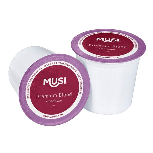 CAFE MUSI | Caja con 24 Cápsulas de Café Premium Compatibles con Cafeteras K(Premium Blend Americano)
