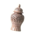 thumbnail image 4 of deevoka Ceramic Vase Storage Tank Porcelain Ginger Jar for Bedroom Arrangement Party, 4 of 9