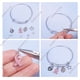 thumbnail image 4 of 12 pulseras de alambre expandibles de acero inoxidable, ajustables y a granel., 4 of 7