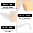 thumbnail image 3 of Nuevas gafas de sol de moda con montura grande, gafas de sol con personalidad a la moda, hechas de PC, 3 of 5