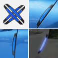 thumbnail image 5 of GHSDFBB Universal 4Pcs Reflective Car Door Edge Guard Stickers Carbon Fiber Auto Car Door Edge Bump Protector Sticker for Car SUV Pickup Truck (Blue, for Car Door Sticker), 5 of 5