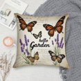 thumbnail image 5 of Pioneer Flower And Butterfly Pillow Covers,Pioneer Flower And Butterfly Throw Pillow Covers 18"×18" ,Living Room Sofa Couch Pillow Covers,Decorative Pillow Covers, 5 of 7