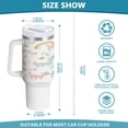 thumbnail image 3 of 40 Oz Car Handle Water Bottle Water Cup Water Bottle Water Jug Coffee Cup Travel Water Bottle Cool Cartoon Rainbow Pony, 3 of 8