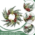thumbnail image 4 of Fiudx Candelabro Navideño, Diseño Rústico de Piña, Cálido Brillo Navideño, Material Plástico, Ideal para Decorar El Hogar, Ideal para Escritorio o Escaparate, Color Verde, Tamaño 20 X 20 Cm., 4 of 6