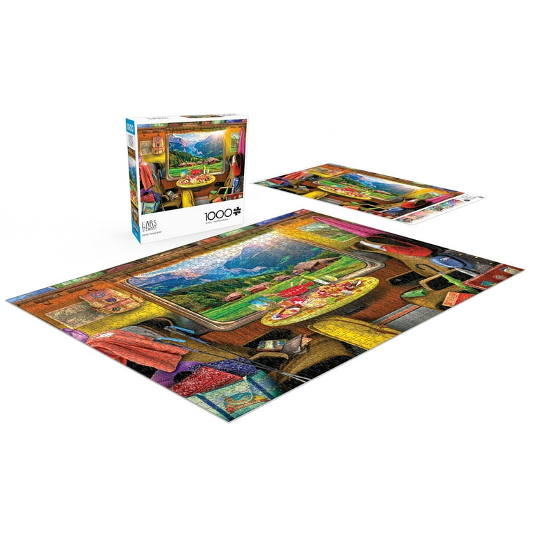 Buffalo Games 1000-Piece Lars Stewart Swiss Train Ride