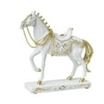 thumbnail image 2 of TISHITA Horse Statue Horse Figurine Collection Creative Resin Horse Ornament Horse Sculpture for Home Bookcase Furniture Table Office White, 2 of 7