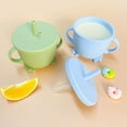 thumbnail image 3 of TIELUTT 2025 Double Ear Antidrop Silicone Snack Straw Cup 1Pc and Coffee Mug Set Dorm Kitchen Cups Glass Food Storage Containers with Lids Airtight Pool Glasses and Platters Glasses Kitchen Colors, 3 of 3