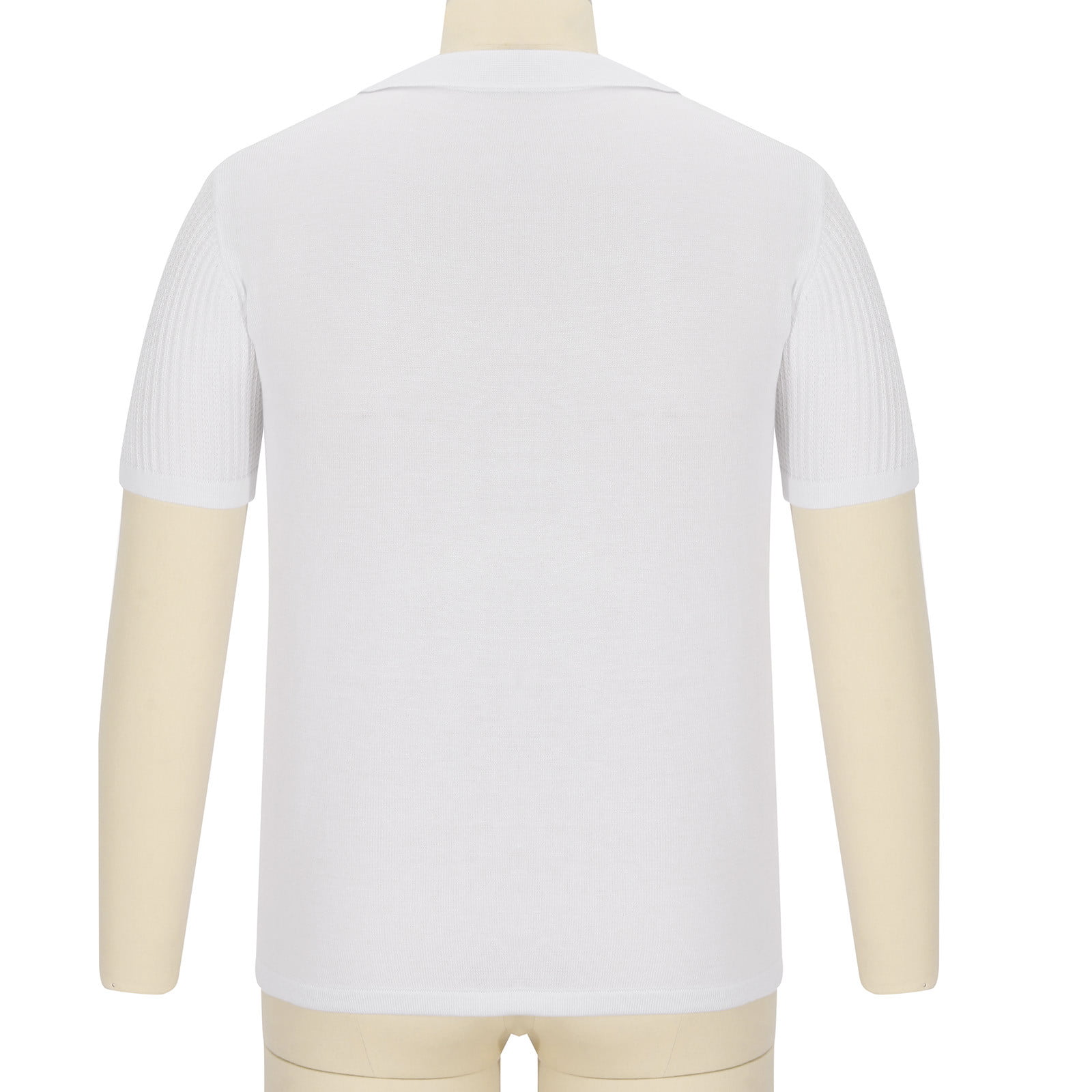 Louisville Mens Pique Xtra Lite Polo Shirt (Color: White)