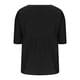 thumbnail image 4 of Camisetas de Manga Media para las Mujeres Color Sólido Raglan V-Cuello Patchwork Plisado Top, Nylon Spandex, 4 of 7