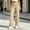Khaki, variant on Ovbmpzd Ladies Yoga Pants Womens Wide-Leg Petite Khaki Leggings Casual Long High Waist Leggings,S