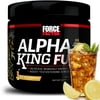 Alpha King Fury Testosterone Booster and Pre Workout for Men with Fenugreek and L-Citrulline to Reduce Estrogen and Fuel Workout Performance, Drink Powder Supplement, Iced Tea Lemonade, Force Factor