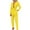 Yellow, variant on YWDJ Jumpsuits for Women Dressy Petite Length Women Casual Solid Pocket Romper Long Playsuit Strap Long Sleeve Jumpsuit+Belt Black XS
