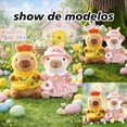 thumbnail image 3 of Peluche de Capibara 26.5 cm (10.4 in), Muñeco Suave con Atuendo de Pascua y Primavera, Regalo para Canasta de Pascua, Decoración y Colección, 3 of 5