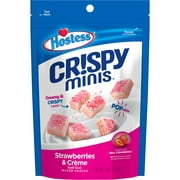 HOSTESS CR!SPY MINIS, Strawberries & Crme Bite-Sized Wafer Snacks, 4 oz