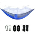 thumbnail image 2 of Sentmoon Hamac Portable Double Tissu Parachute Hamac Camping Moustiquaire Incluse Anti-Insectes Extérieur Portable Léger Hamac de Randonnée avec Moustiquaire Lit Suspendu de Voyage Randonnée, 2 of 7