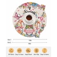 thumbnail image 6 of 15 Inch Round Placemats Set of 6, Spring Gnomes Non Slip Heat Insulation PP Table Mats, Farmhhouse Floral Botanical Rustic Washable Place Mats for Kitchen Dining Party Table Decor, 6 of 7