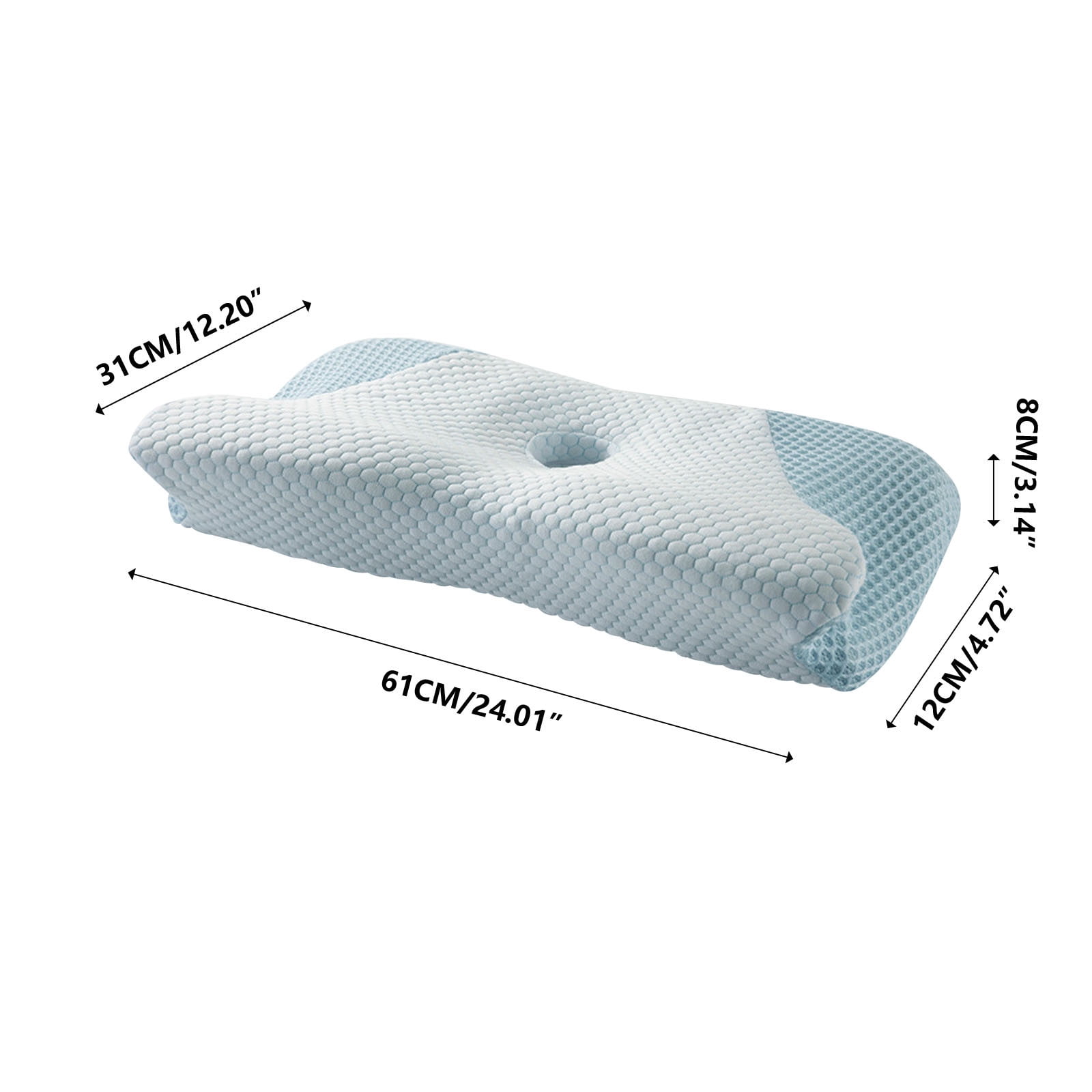 Feledorashia Neck Pillows for Sleeping - Memory Foam Cervical Pillow for Neck Pain Relief - Ergonomic Pillow for Front, Back, Stomach, Side Sleeper and Shoulder Sleeping