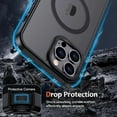 thumbnail image 5 of Magnetic Series Designed for iPhone Case,[Compatible with MagSafe][Military Drop & Full Body Protection],Hard PC Bumper Protect Matte Translucent Shockproof Cover (Black,iPhone 15), 5 of 7