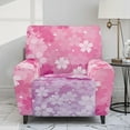 thumbnail image 2 of Renewold Cherry Blossom Pink Purple Recliner Seat Cover Thick Soft Couch Cover 4 Pieces Heavy Duty Recliner Slipcover Polyester Spandex Furniture Protector for Living Room Decor, 2 of 8