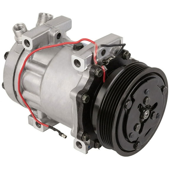 AC Compressor & 119mm 8 Groove A/C Clutch Replaces Sanden SD7H15 4628 8105 - BuyAutoParts