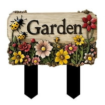 HengDidi Wooden Personalized Welcome Sign Door Number Ground Stake for Home Garden Outdoor Yard Decor Lawn Flower Bed Insertion Decoration Customizable Plaque House Marker