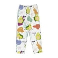 thumbnail image 4 of Haiem Orange Green Avocado Women's Pajama Pants Ultra Lightweight Pjs Bottoms Sleepwear Bottom Pants With Pocket Drawstring-Small, 4 of 9