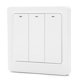 thumbnail image 2 of Interruptor de luz inteligente de pared, botón pulsador, fuego único, 3 entradas, 600W, PC para TUYA AC 100?240VWifi, 2 of 8