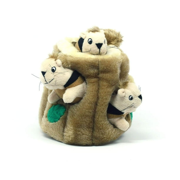 Plush Puppies Hide a Squirrel Dog Toy, Fun plush pet toy keeps your dog occupied for hours By