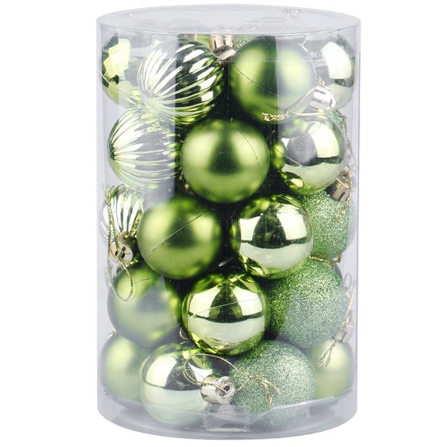 34 Uds bolas de Navidad adornos juego de bolas de Navidad 4cm/1,57 pulgadas bolas de decoración de árbol de Navidad adornos colgantes