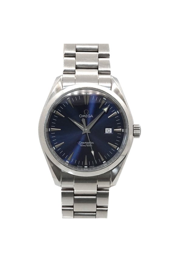Pre-Owned Omega Seamaster Aqua Terra 2517 80 Men's Watch, Date, Blue, Quartz Watch