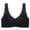 Black, variant on Womens Bras Seamless Latex Minimizer Bras For Women Side Gathering Vest Style Plus Size Everyday Wireless Bras Beige M