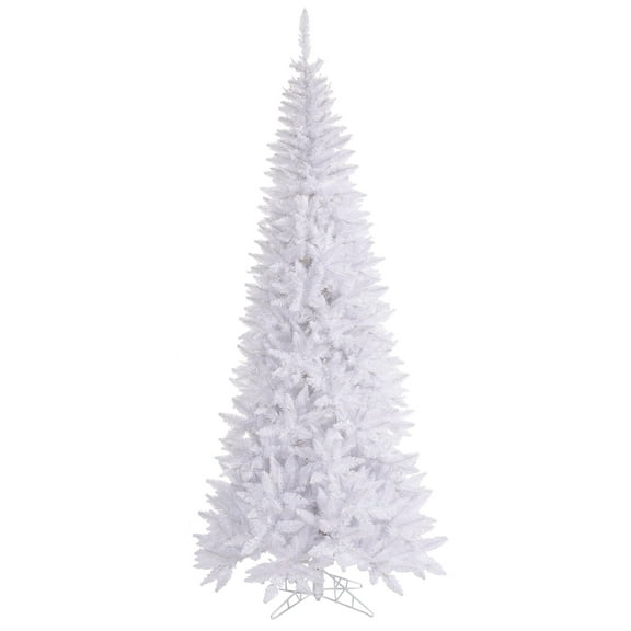 Vickerman 9' White Fir Slim Artificial Christmas Tree, Unlit