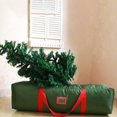thumbnail image 2 of Christmas Tree Storage Bag, 1 Pc Fits Up to 6 ft Tall Artificial Tree,Heavy Duty Canvas Green Christmas Tree Storage Container with Sleek Dual Zipper and Durable Handles, 44x11.41x11.41 Inch, Green, 2 of 2