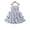 Purple, variant on 6Y Little Girls Dress 7 Years Girls Sleeveless Dress Flower Print Off-the-shoulder Little Girls Summer Layered Dress Green