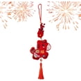 thumbnail image 4 of 2026 Horse Year Decorations,3.9x4.3in Fabric Ornament with Hanging Loop,Chinese New Year Hanging Ornaments for Chinese New Year Home Party Door Window Wall Table Spring Celebration, 4 of 4