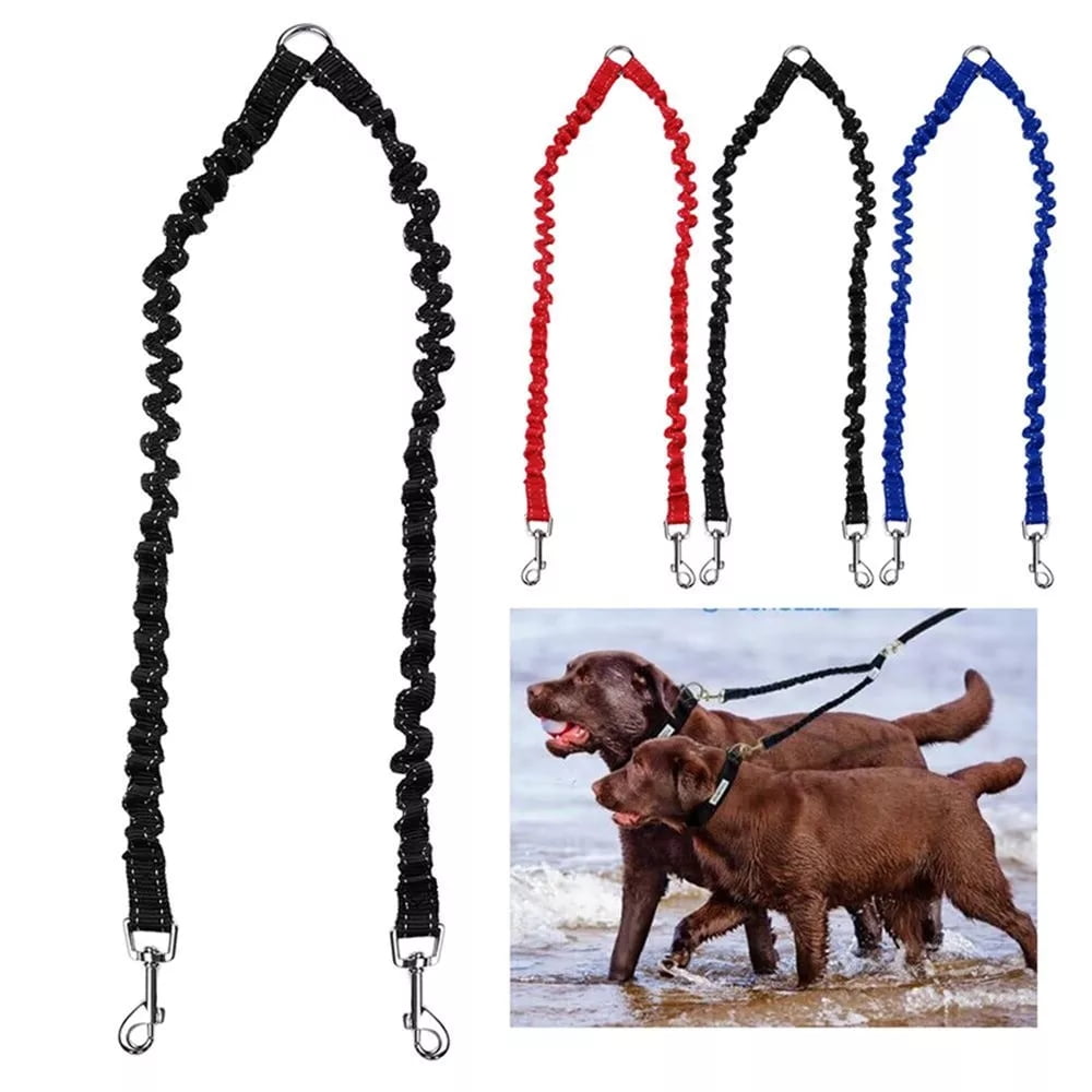 Swivel No Tangle Coupler Double Dog Pet Walking Training Leash Splitter