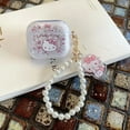 thumbnail image 3 of Hello Kitty Pendant with Pearl Chain for Apple AirPods 1 2 Case AirPods Pro 2 Case IPhone Earphone Accessories Air Pod Cover, 3 of 12