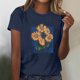 thumbnail image 2 of Tops Cortos para las Mujeres Blusas Impresas Manga Corta Cuello Redondo, Tops de Blusa para las Mujeres Primavera Verano Casual, 2 of 4