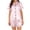 Pink, variant on Maplenight Satin Pajamas Set for Women 2 Piece Pjs Striped Short Sleeve Button Down Tops and Shorts Lounge Set Soft Sleepwear Loungewear