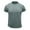 Gray, variant on Inleife Mens T-Shirts Men Short Sleeve Solid Casual Fashion Round Neck Pullover Buttons T Shirt Blouse