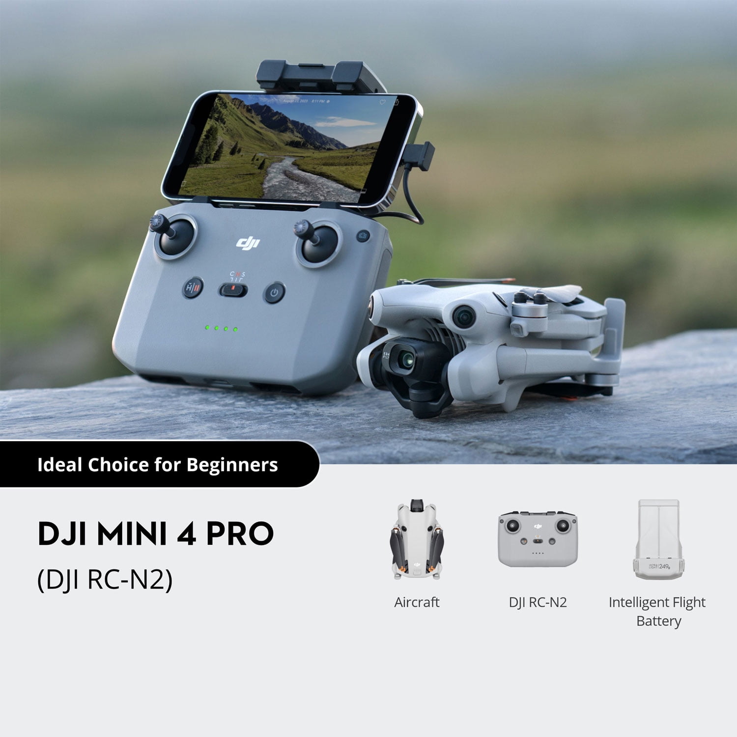 DJI Mini 4 Pro 4K Video Resolution Aerial Drone with Remote Control