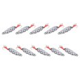 thumbnail image 3 of 10 Uds cucharas señuelos de pesca duros anzuelos salmón Cola Cebos Spinner de pesca Metal Plata, 3 of 8