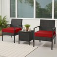thumbnail image 3 of Outdoor Chair Cushions Set of 2, Waterproof Outdoor Seat Cushions for Patio Furniture, Outside Replacement Chair Pad with Ties for Lawn Deck Porch, 19 x 19, 3 of 16