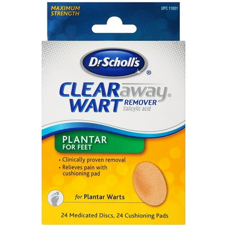 3 Pack - Dr. Scholl's Clear Away Wart Remover Plantar 24 (Best Solution For Warts)